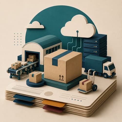 Editorial illustration for the Amazon profile.