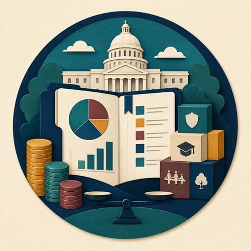 Editorial illustration representing taxes and government spending.